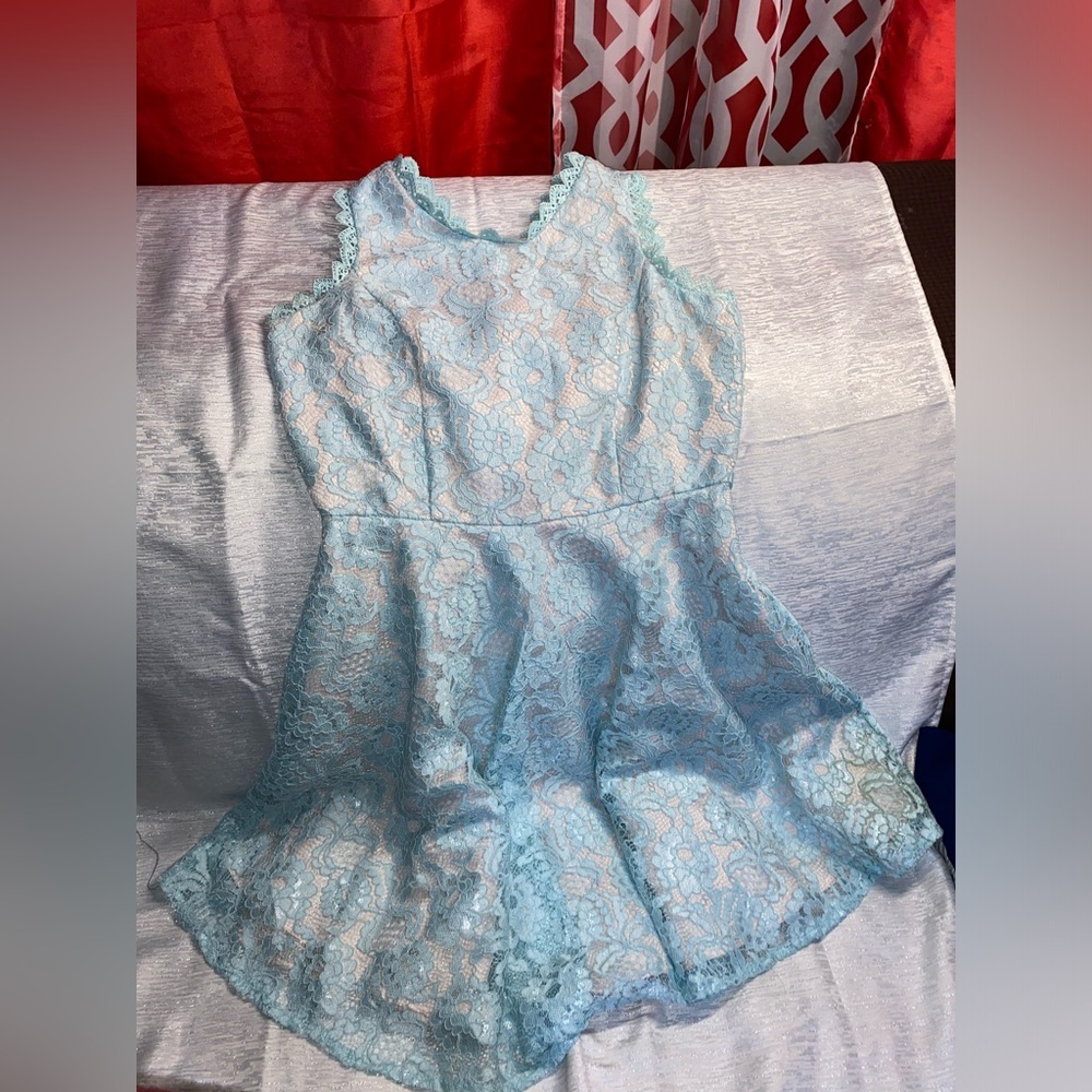 Girl Baby Blue Dress Rare Editions